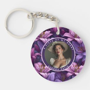 Süße Geschenke für Männer Lilien Floral Schlüsselanhänger