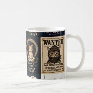 Süße „Gesuchte Katze“ Lustiger Becher – Katzenlieb Kaffeetasse