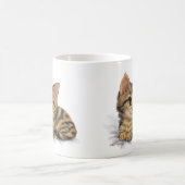 Süße getigerte Kätzchen-Cartoon Kaffeetasse (Mittel)