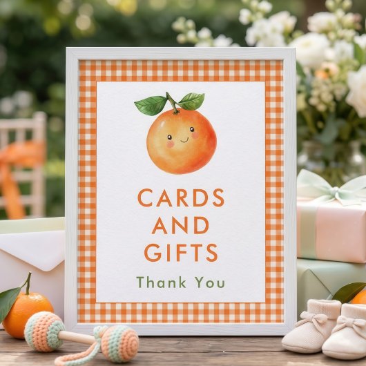 Süße Gingham-Karten Geschenke Schild Baby Shower