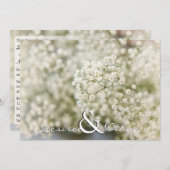 Süße Gipskraut-Hochzeits-Einladung Einladung (Vorne/Hinten)
