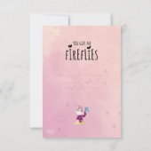 Süße Giraffe Aquarell Einladung (Rückseite)