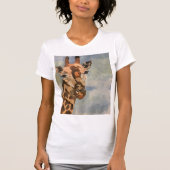Süße Giraffe auf Hemd T-Shirt (Vorderseite)