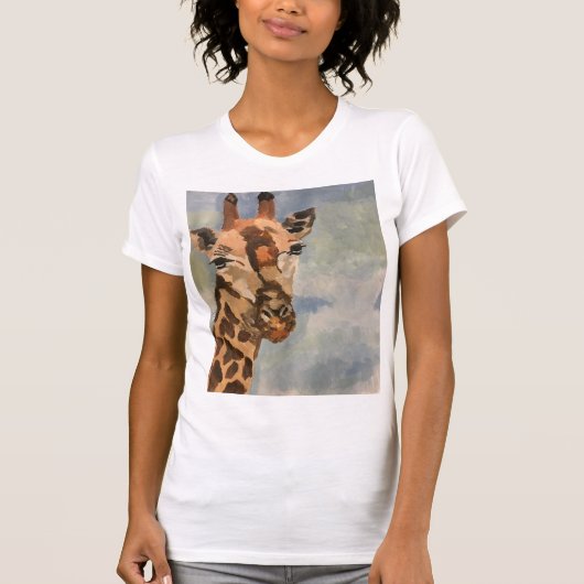 Süße Giraffe auf Hemd T-Shirt (Vorderseite)