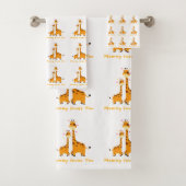 Süße Giraffe - Badehandtuch-Set Badhandtuch Set (Insitu)