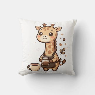 Süße Giraffe-Barista-Schürze-Wurfkissen Kissen