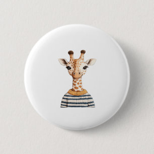 Süße Giraffe für Kinder Classic T-Shirt Button