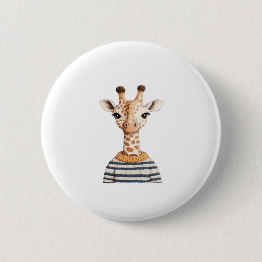 Süße Giraffe für Kinder Classic T-Shirt Button (Vorderseite)