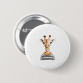 Süße Giraffe für Kinder Classic T-Shirt Button (Vorne & Hinten)