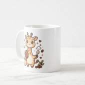 Süße Giraffe Kaffeetasse Kawaii Kunst (Vorderseite Links)