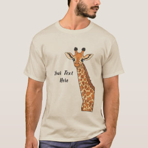 Süße Giraffe personalisiert T-Shirt