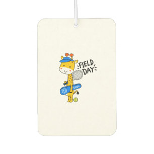 Süße Giraffe Tennis Field Day – Lustige Sportfigur Autolufterfrischer