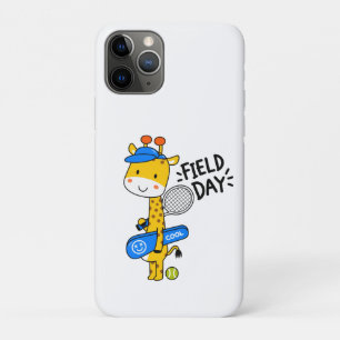 Süße Giraffe Tennis Field Day – Lustige Sportfigur Case-Mate iPhone Hülle