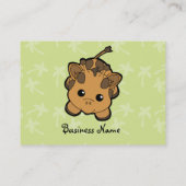 Süsse Giraffe Visitenkarte (Rückseite)