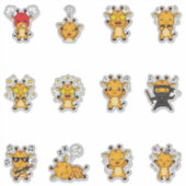 Süße Giraffen-Emoji-Sticker-Packung Aufkleber (Vorderseite)