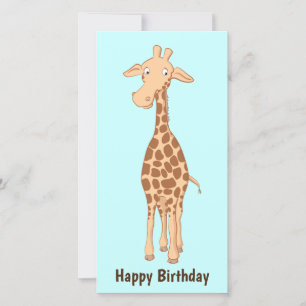 Süße Giraffen-Flatcard Karte