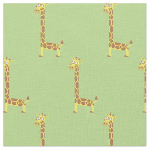 Süße Giraffen-Kinder-Babyzimmer Hellgrün Stoff