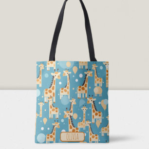 Süße Giraffen Muster Personalisiert Tasche