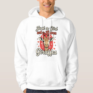 Süße Giraffenliebhaber Vintage Mädchen-Shirt Desig Hoodie