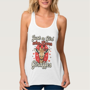 Süße Giraffenliebhaber Vintage Mädchen-Shirt Desig Tank Top