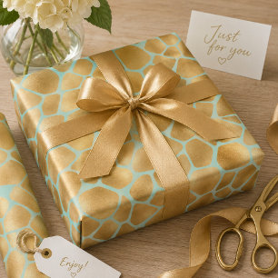 Süße Giraffenmuster Geschenkpapier