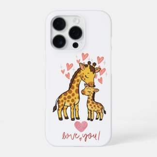 Süße Giraffenmutter und Baby Lo iPhone 16 Pro Hülle