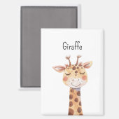 Süße Giraffentiere Magnet (Vorderseite/Rückseite)