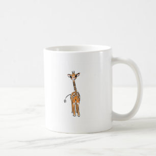 Süße Giraffenzeichnung, Safari-Tiere  Kaffeetasse
