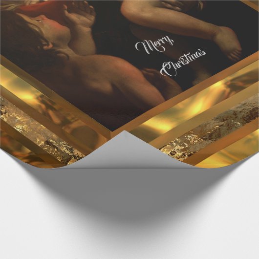 Süße glatte Vertikale Baby-Jesus-Weihnachten(15 Geschenkpapier (Ecke)