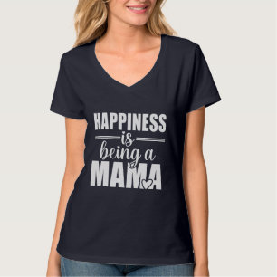 Süße Glück Mama Wortkunst T-Shirt