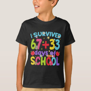 Süße glückliche 100 Tage Schule erster Schultag T-Shirt