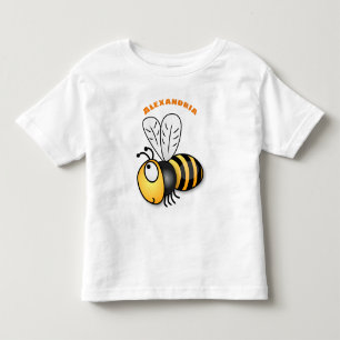Süße glückliche Bienen-Cartoon-Illustration Kleinkind T-shirt