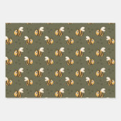 Süße glückliche Bienen Geschenkpapier Set (Vorderseite 3)