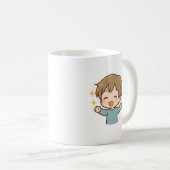 Süße glückliche Chibi Daily Mood Tasse (VorderseiteRechts)