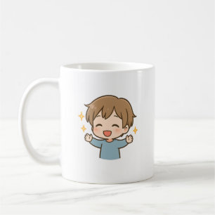 Süße glückliche Chibi Daily Mood Tasse