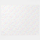 Süße glückliche handgezeichnete Katzen-Flanelldeck Fleecedecke (Vorderseite (Horizontal))