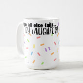 Süße glückliche Lach-Tasse Kaffeetasse (Vorderseite Links)