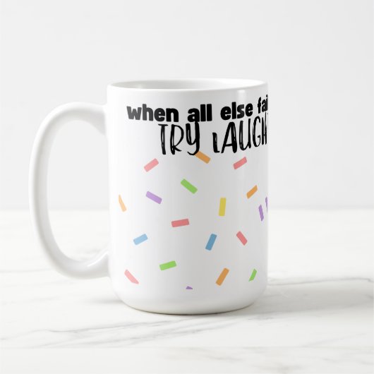 Süße glückliche Lach-Tasse Kaffeetasse (Links)