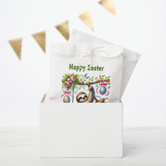 Süße glückliche Osterfaultier Geschenktütchen (Party)
