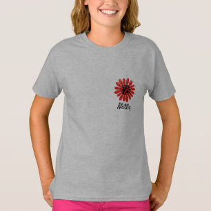 Süße glückliche Ostern Marienkäfer Kinder monogram T-Shirt