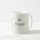 Süße glückliche Schildkröte Kaffeetasse (VorderseiteRechts)