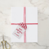 Süße glückliche Valentinstag-Rote Herzen Geschenkanhänger (Mit Garn)