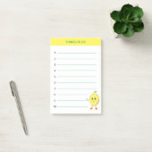 Süße glückliche Zitrone Dinge zu tun Post-it Klebezettel (Büro)