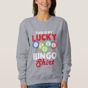 Süße Glücks-Bingo-Wortkunst Sweatshirt