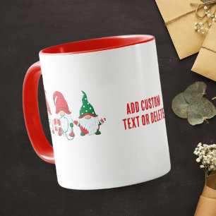 Süße Gnom-Pfleger-Crew Weihnachts-Rot-Party Tasse