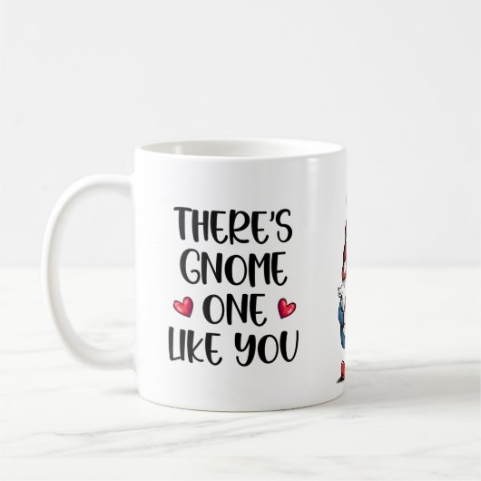 Süße Gnom-Valentins-Tasse Kaffeetasse (Links)