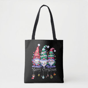 Süße Gnome Frohe Weihnachten Licht Familie Gnom Tasche