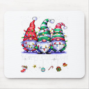 Süße Gnome Frohe Weihnachten Licht Familie Gnom We Mousepad