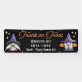 Süße Gnome Kofferraum oder Behandle Banner (Horizontal)