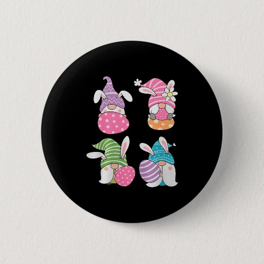 Süße Gnome Premium Tri-Blend Button (Vorderseite)
